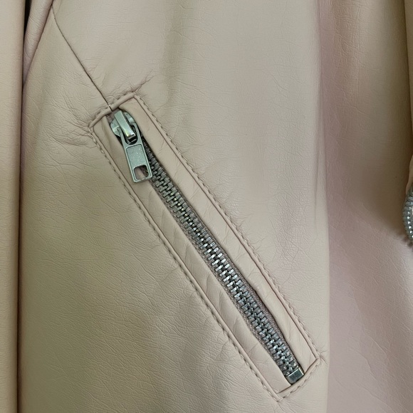 Light Pink moto jacket by forever21 - Picture 2 of 6